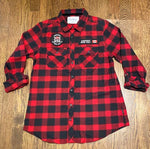 Women's Red Plaid Shirt