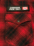 MEN’S RED CLASSIC CULT PLAID SHIRT