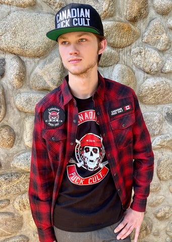 MEN’S RED CLASSIC CULT PLAID SHIRT