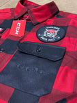 LIMITED EDITION PUCK CULT/CCM RED BUFFALO PLAID LUMBER SHIRT - PLAYER LOGO