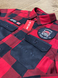 LIMITED EDITION PUCK CULT/CCM RED BUFFALO PLAID LUMBER SHIRT - PLAYER LOGO