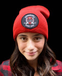 PUCK CULT RED TENDY KNIT BEANIE