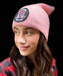 PUCK CULT PINK TENDY CLASSIC KNIT BEANIE