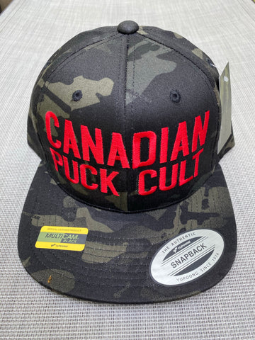 PUCK CULT CAMO BILLBOARD SNAPBACK HAT