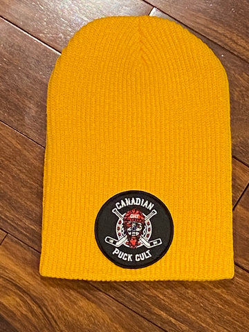 PUCK CULT GOLD TENDIES WITH ATTITUDE KNIT BEANIE