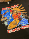 ADULTS PUCK CULT SUMMER GRIND SURFER T-SHIRT (BLACK)