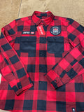 LIMITED EDITION PUCK CULT/CCM RED BUFFALO PLAID LUMBER SHIRT - PLAYER LOGO