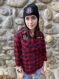 Women's Red Plaid Shirt