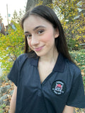 WOMENS BLACK CARBON PUCK CULT GOLF SHIRT