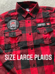 MEN’S RED CLASSIC CULT PLAID SHIRT