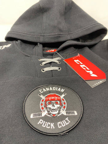 *NEW* KIDS DOUBLE-SIDED PUCK CULT LIMITED EDITION CCM TEAM TRAINING HOODIE