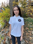 WOMENS WHITE PUCK CULT GOLF SHIRT