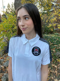 WOMENS WHITE PUCK CULT GOLF SHIRT