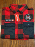 LIMITED EDITION PUCK CULT/CCM RED BUFFALO PLAID LUMBER SHIRT - TENDY LOGO