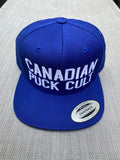 PUCK CULT BLUE ICE CULT BILLBOARD FLATBRIM SNAPBACK HAT