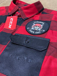 LIMITED EDITION PUCK CULT/CCM RED BUFFALO PLAID LUMBER SHIRT - PLAYER LOGO