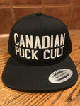 Puck Cult Black & White Billboard Snapback Hat